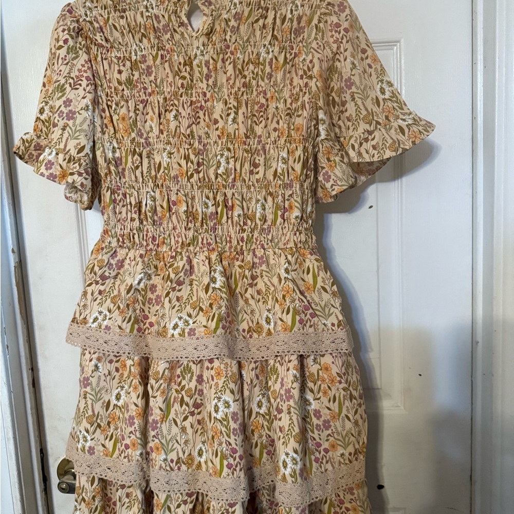 Floral Ruffle Dress NWT - Picture 2 of 6
